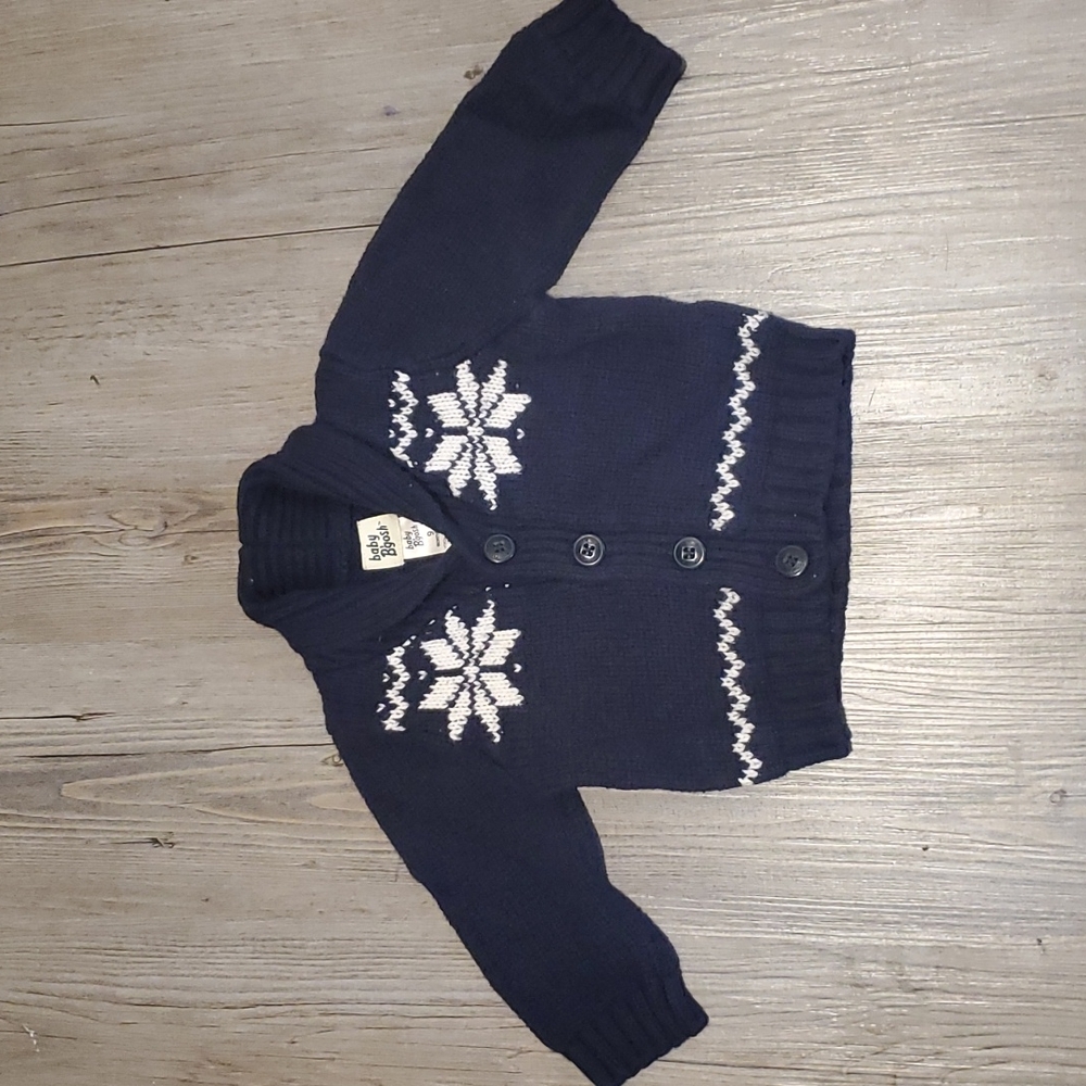 💚 Baby B'Gosh | Baby Button-Up Sweater | Navy Blue